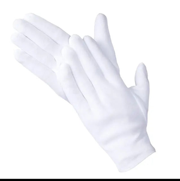 100% Cotton gloves for coins, jewelry, gold and silver inspection