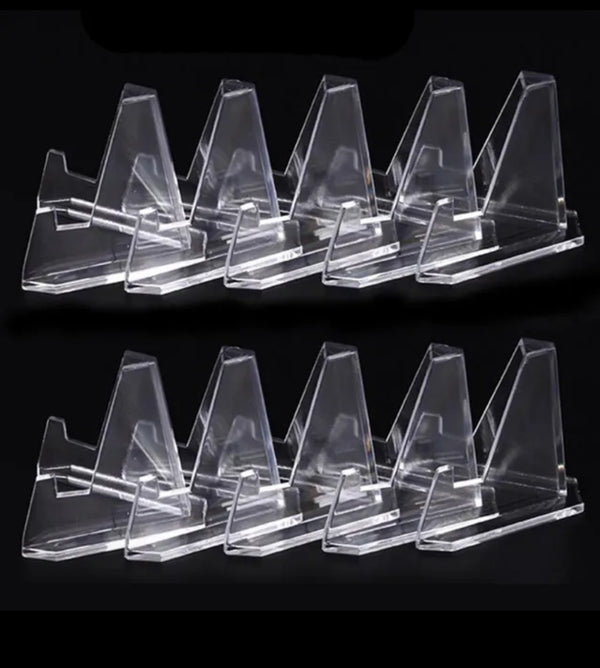 10 Pcs Acrylic mini coins display stands